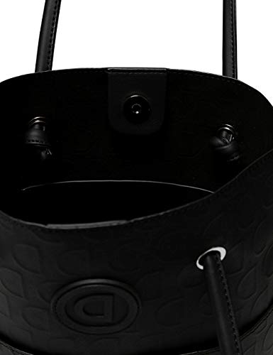 Desigual Bols_lazarus_nerima Exepción - Bolso de mano para mujer, 8 x 28 x 24 cm, color negro