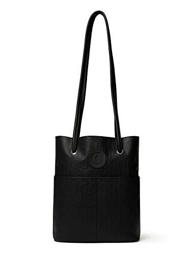 Desigual Bols_lazarus_nerima Exepción - Bolso de mano para mujer, 8 x 28 x 24 cm, color negro