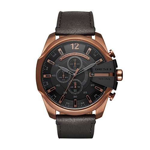 Diesel Reloj para Hombre de Cuarzo con Correa en Cuero DZ4459