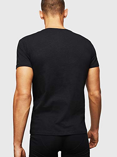 Diesel UMTEE-MICHAEL3PACK, Camiseta para Hombre, Multicolor (Dark Grey Mélange/Black/Bright White E3843/0wavc), L, Pack de 3