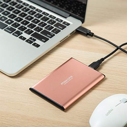 Disco Duro Externo portátil de 2,5" Ultra Delgado USB 3.0 para Ordenador portátil/Escritorio/Xbox One/PS4 (2TB, Rose Pink)