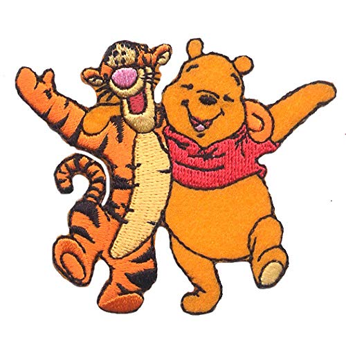 Disney Winnie the Pooh & Tiger Parche Decorativo Termoadhesivo 7,5 x 6,4cm