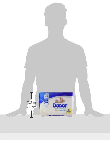 Dodot Pañales Protection Plus Sensitive, Talla 2, para Bebes de 4 a 8 kg - 34 Pañales