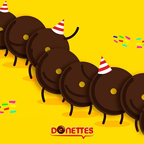 Donettes Clásicos Sabor Chocolate pack 7+1 unidades gratis. 152 g (19gr por mini rosquilla)