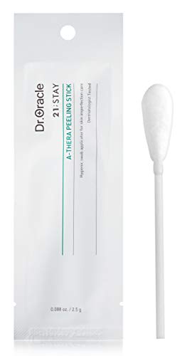 DR.ORACLE A-Thera Peeling Stick Face Peels para pieles sensibles - Exfoliante para puntos negros, poros dilatados, arrugas, líneas finas (paquete de 10/0.088 oz) Dermatólogo probado 21 STAY,