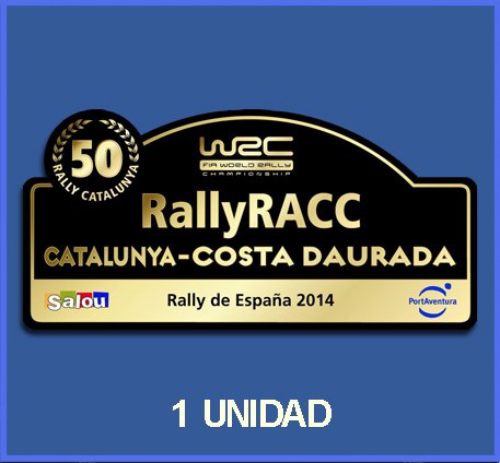 Ecoshirt 99-PPQZ-PTO0 Pegatinas Stickers 50 España Racc Catalunya Costa Daurada 2014 Dp500 Aufkleber Autocollants Adesivi Car Decals Rally Rallies