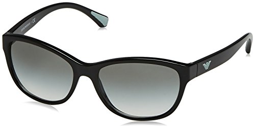 Emporio Armani 0EA4080 Gafas de sol, Black, 57 Unisex-Adulto