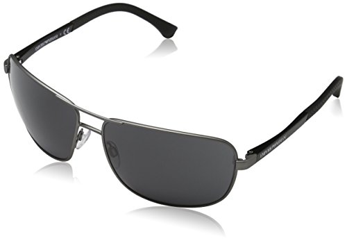 Emporio Armani 313087 Gafas de sol, Gunmetal Rubber, 64 para Hombre