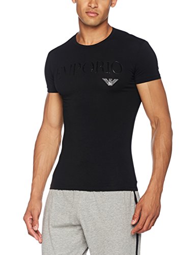 Emporio Armani CC716 111035_00020, Camiseta Interior para Hombre, Negro (Black), Small (Tamaño del Fabricante:S)