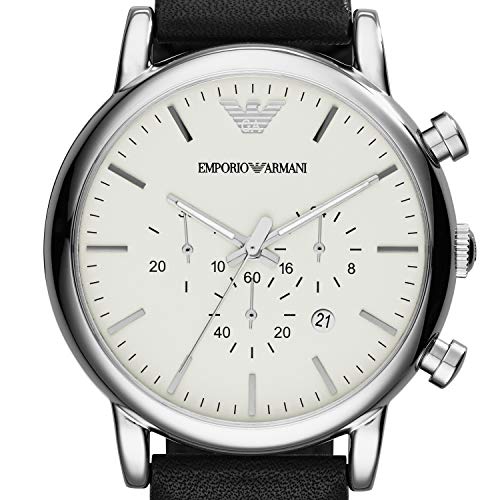 Emporio Armani Reloj para Hombre de Cuarzo con Correa en Cuero AR1807