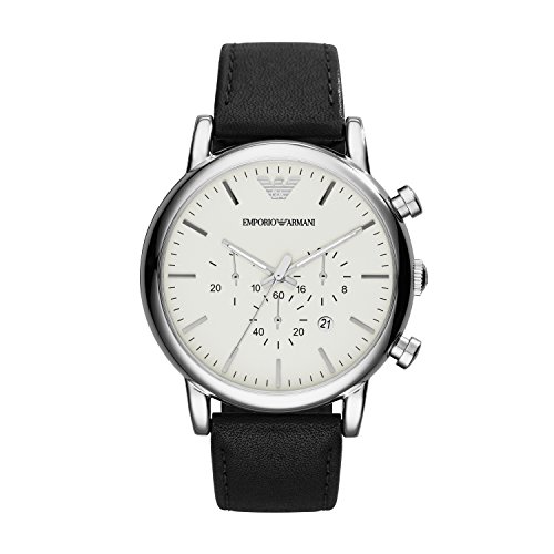 Emporio Armani Reloj para Hombre de Cuarzo con Correa en Cuero AR1807