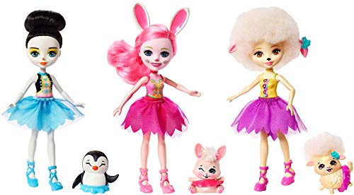 Enchantimals - Pack de 3 muñecas ballet, edad recomandada: 4 - 10 años - (Mattel FRH85)