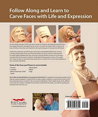 Enlow, H: Carving Faces Workbook: Learn to Carve Facial Expressions with the Legendary Harold Enlow