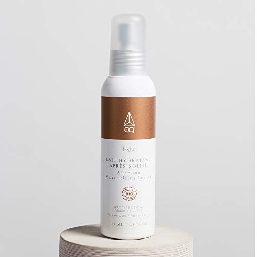 EQ | After Sun Loción Orgánica - Hidratante, Calmante y Refrescante - con Aloe Vera y Manteca de Karité - Ingredientes Naturales - Cuidado después del sol - Fragancia Coco - 130 ml