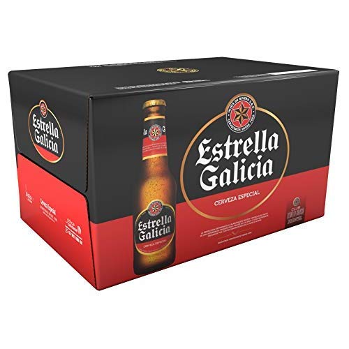 Estrella Galicia Especial Cerveza - Pack de 24 botellines x 250 ml - Total: 6 L