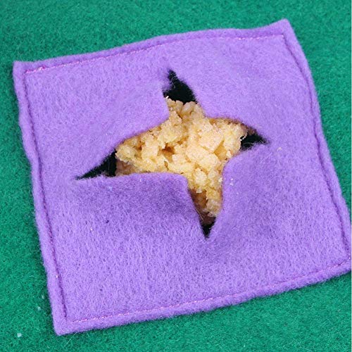 Eternitry Dog Snuffle Mat Green Creative Pet Training Alimentar Sniffing Pad Tassel Estress Release Esteras Desmontable Patchwork Nosework Manta Puzzle Juguetes