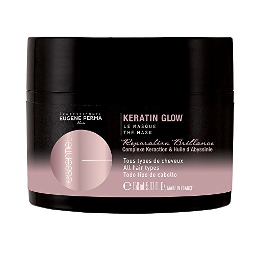 Eugene Perma Keratin Glow – máscara reparadora, profesional, básica, da brillo, 150 ml