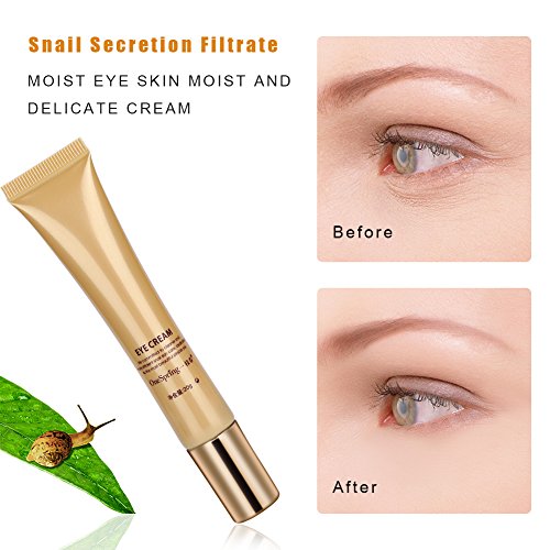 Eye Cream, 100% Natural Secretos Mucus Extract Eye Serum Elimina los Círculos Oscuros y las Bolsas para Debajo y Alrededor de los Ojos