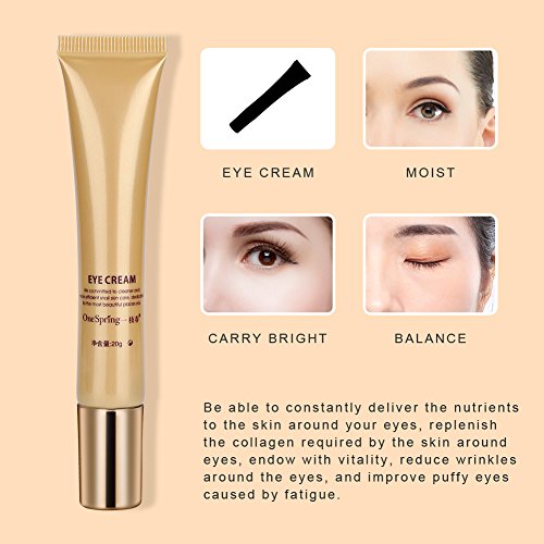 Eye Cream, 100% Natural Secretos Mucus Extract Eye Serum Elimina los Círculos Oscuros y las Bolsas para Debajo y Alrededor de los Ojos