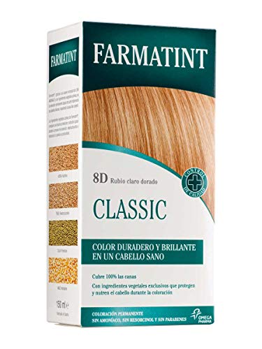 Farmatint Tinte 8D Rubio Claro Dorado, 150ml