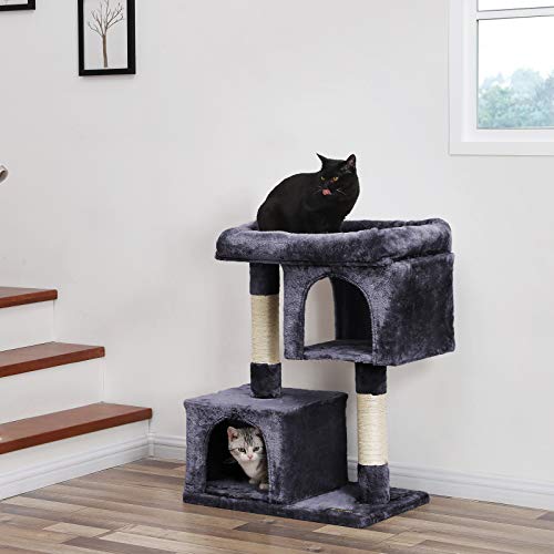 FEANDREA Árbol para Gatos Rascador para Gatos Columnas recubiertas de Sisal para Gatos Antracita PCT61G