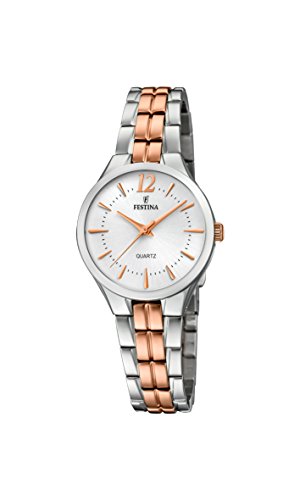 Festina Reloj Análogo clásico para Mujer de Cuarzo con Correa en Acero Inoxidable F20217/2