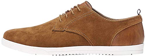 find. Zapatos de Sport Estilo Derby para Hombre, Marrón (Tan), 40 EU