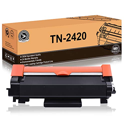 FITU WORK TN2420 TN2410 (con Chip) Cartucho Toner Compatible para Brother HL-L2310D HL-L2350DW HL-L2370DN HL-L2375DW DCP-L2510D DCP-L2530DW DCP-L2550DN MFC-L2710DW MFC-L2730DW MFC-L2750DW (1 x Negro)