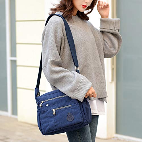 Foino Bolso Bandolera Ligero Bolsos de Moda Mujer Bolsos Escuela Bolsas de Deporte Impermeable Casual Bolsas de Viaje para Escolares