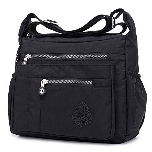 Foino Bolso Bandolera Ligero Bolsos de Moda Mujer Bolsos Escuela Bolsas de Deporte Impermeable Casual Bolsas de Viaje para Escolares