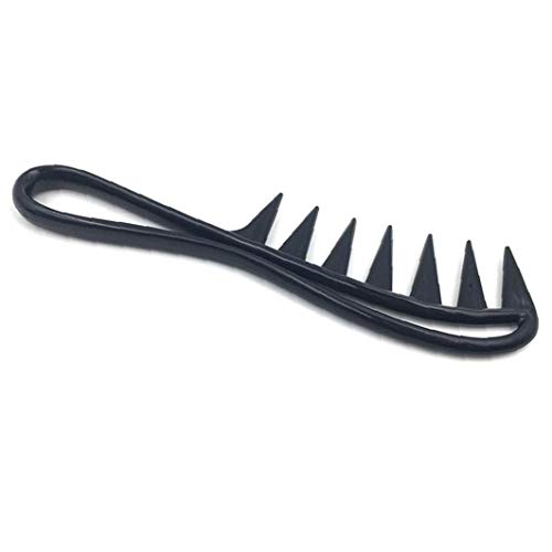 Forma De Dientes Anchos Peine Del Pelo Del Hueso De Pescados Labra La Herramienta Pincel Detangling Peluquería Wet 1pc