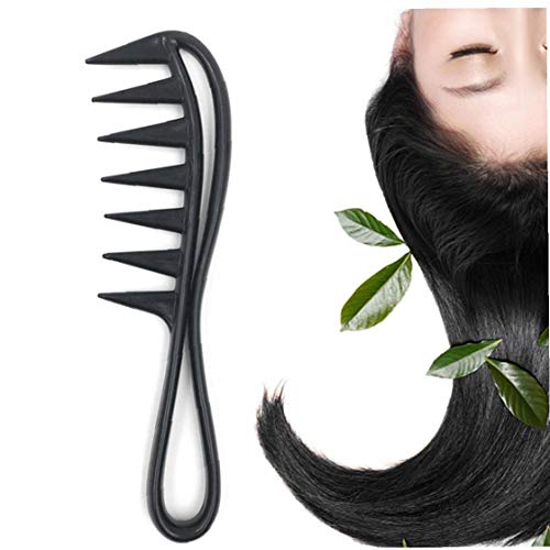 Forma De Dientes Anchos Peine Del Pelo Del Hueso De Pescados Labra La Herramienta Pincel Detangling Peluquería Wet 1pc