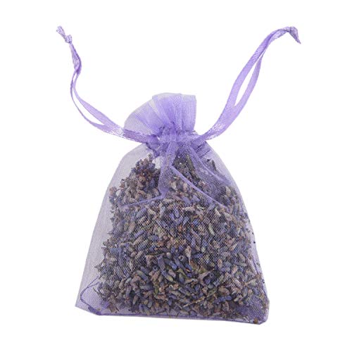 Fransande - Paquete de 15 paquetes de lavanda | Desodorante natural, bolsa floral secada, bolsa de perfume de lavanda a la más alta fragancia