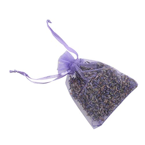 Fransande - Paquete de 15 paquetes de lavanda | Desodorante natural, bolsa floral secada, bolsa de perfume de lavanda a la más alta fragancia