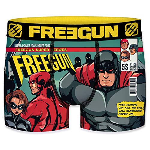 Freegun - Calzoncillos para hombre, microfibra, nueva colección Lot de 6 Fgp63 L