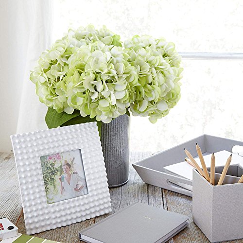 Frmarche Flores Artificiales Flores de Seda Hortensias Ramos para Boda Hogar Fiesta Decoración 2PCS (Verde)