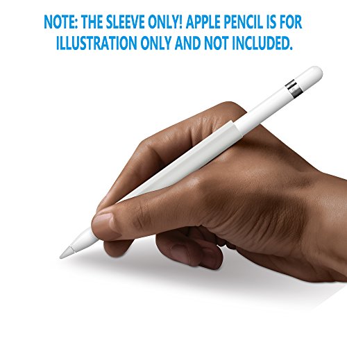 FRTMA Magnetic Sleeve for Apple Pencil, Soft Silicone Holder Grip for Apple iPad Pro Pencil, Ivory White (Apple Pencil Not Included)