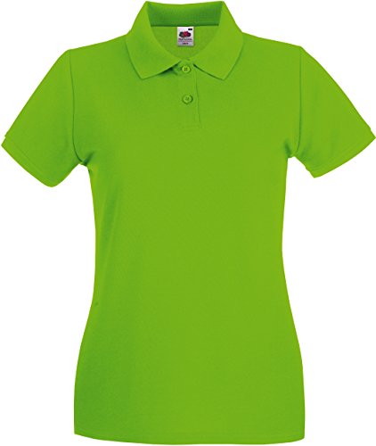 Fruit of the Loom Premium Polo Lady-Fit, Verde (Lime Green 521), L para Mujer