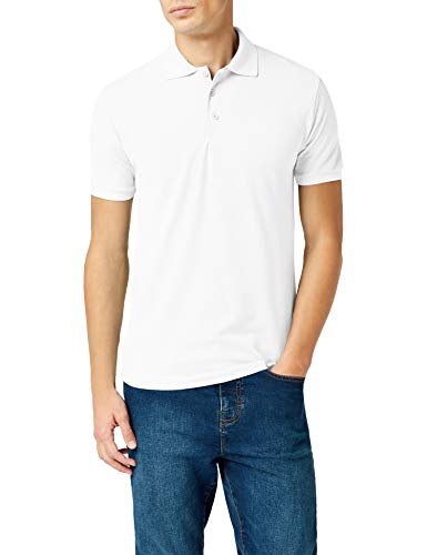 Fruit of the Loom Raglan Sleeve - Polo para hombre, color blanco, talla Large