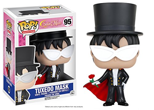 Funko- Tuxedo Mask Figura de Vinilo, colección de Pop, seria Sailor Moon, Multicolor, 3.75 Inches (6351)