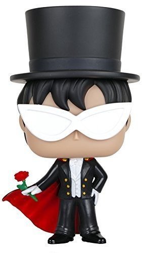 Funko- Tuxedo Mask Figura de Vinilo, colección de Pop, seria Sailor Moon, Multicolor, 3.75 Inches (6351)