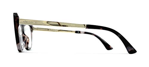 Gafas de presbicia Mujer Diseño en Colores: Demi, Grey, Beige. VENICE Hepburn - Dioptrías: 1 a 3,5 (Grey, 3,00)