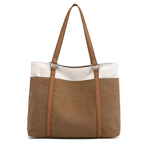 GAOHONGMEI Bolso de lona Bolso de hombro para mujer, estilo vintage Hobo Top Handle Compras Crossbody Bolso Casual Playa Multifunción Bolsas para señoras Mujer-03#