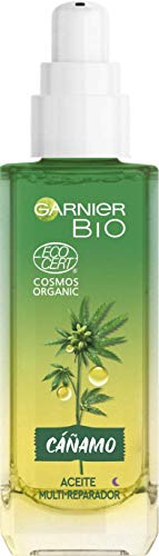 Garnier Bio Aceite de Noche Multi-Reparador con Semillas de Cáñamo Ecológico y Vitamina E