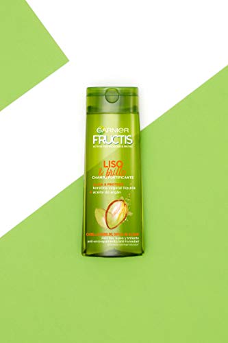 Garnier Fructis Liso & Brillo Champú Pelo Liso, Rebelde o Difícil de alisar - 360 ml