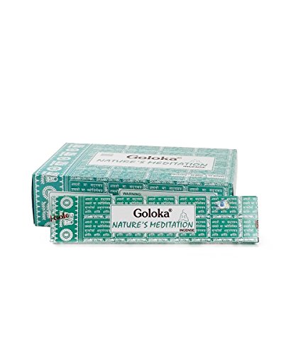 GOLOKA Natures Meditation Incense Box of 12 Packs