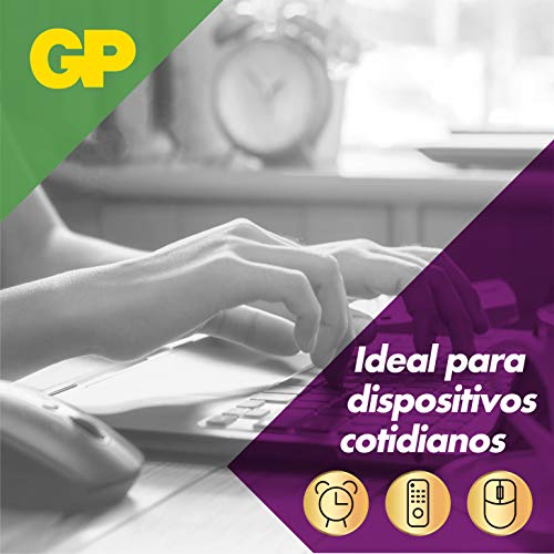 GP - Pack de 40 Pilas AA Alcalinas | Capacidad y duración excepcional | 1,5V LR06 - Mignon - MN1500-15A - AM3