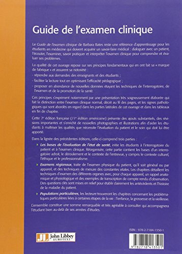 Guide de l'examen clinique 7e édition française - 11e édition americaine (ARNETTE)