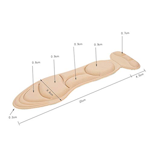 HEALIFTY - Almohadillas antideslizantes para el talón alto, con agarre de talón alto, autoadhesivas, almohadillas para el cuidado de los pies (albaricoque)