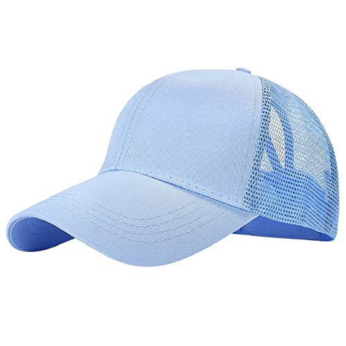 heekpek Gorra de Béisbol Casual Hats Hip-Hop Sombrero Sol al Aire Libre Tenis Deporte Golf Verano para Hombre Mujer Chico Media Tejido de Transpirable